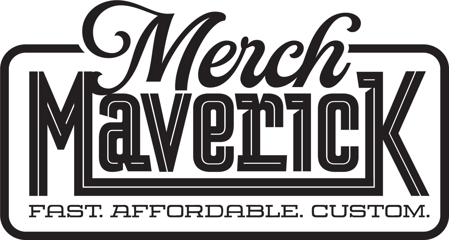 Merch Maverick custom apparel logo — hats, shirts, embroidery in Eugene, Oregon